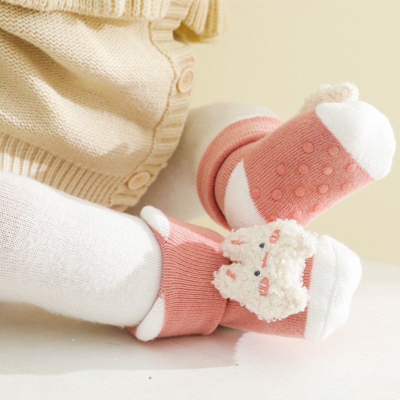 0-3Years Newborn Baby Girl Boy - Unisex Baby Socks Non Slip ulasan dan harga