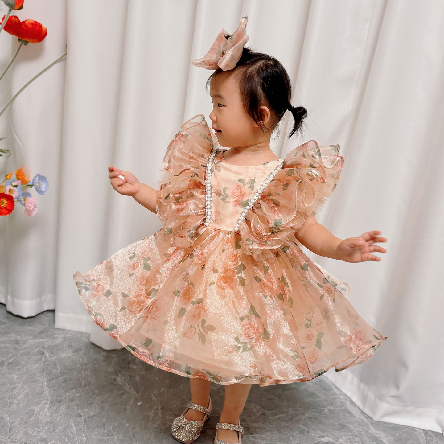 Dreamy Vow J225 Stunning Champ - Toddler Girl Tulle Party Dress ulasan dan harga