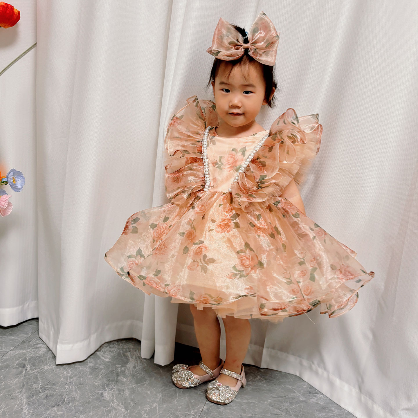 Dreamy Vow J225 Stunning Champ - Toddler Girl Tulle Party Dress ulasan dan harga