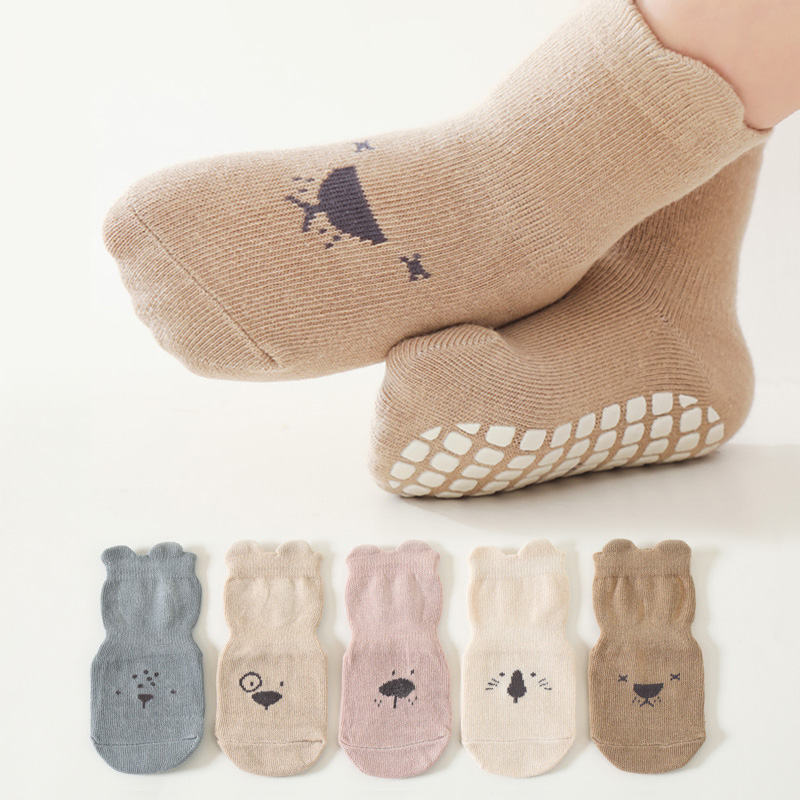 3/5 Pairs Baby Adorable Animal - Unisex Baby Socks Non Slip ulasan dan harga