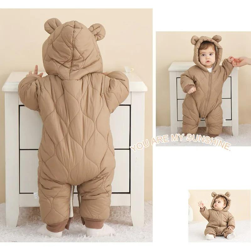 Newborn Baby Romper Winter Thi - Cotton Baby Onesies Zipper ulasan dan harga