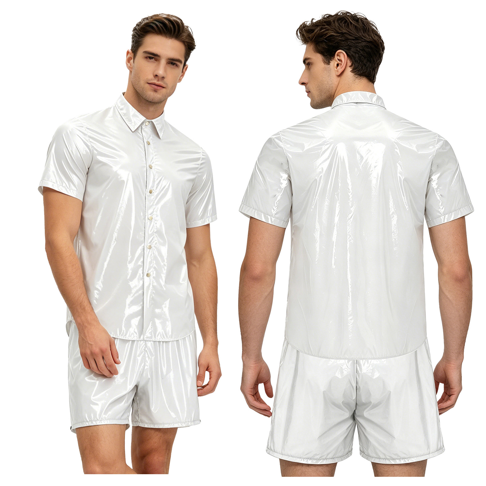Men Glossy Waterproof Tops and - Diapering ulasan dan harga