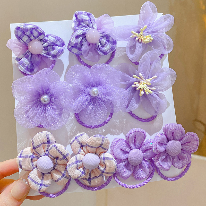 10Pcs Children's Mesh Flower H - Baby Gear ulasan dan harga