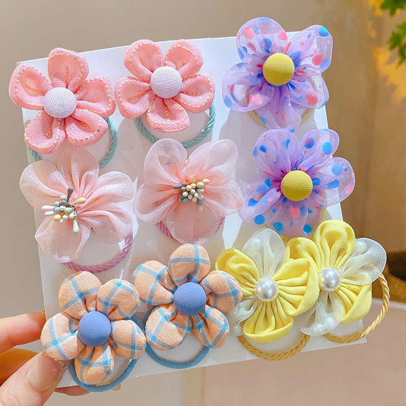 10Pcs Children's Mesh Flower H - Baby Gear ulasan dan harga