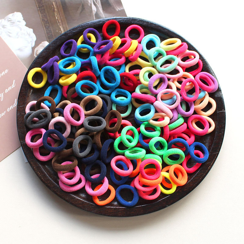100 Pcs/Lot Elastic Hair Bands - Baby Gear ulasan dan harga