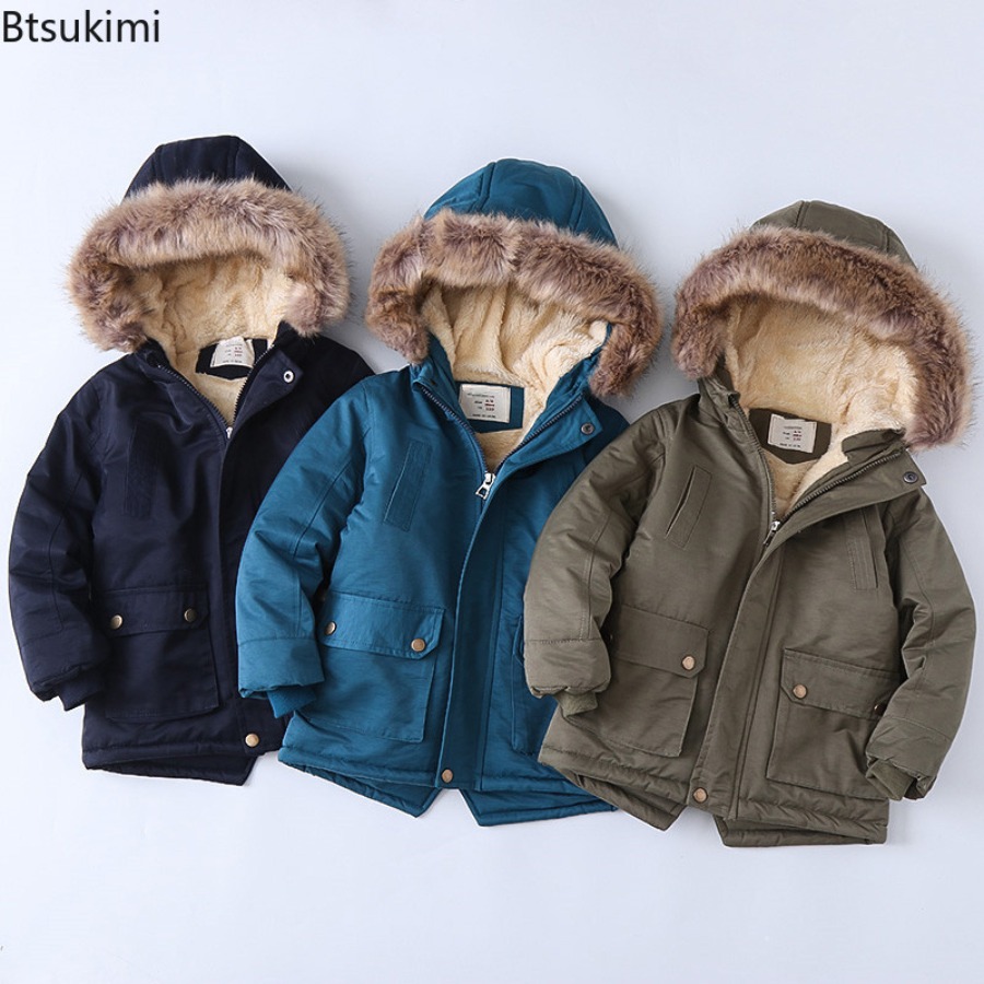 Children's Fleece-lined Coats  - Toddler Boy Winter Fleece Jacket ulasan dan harga