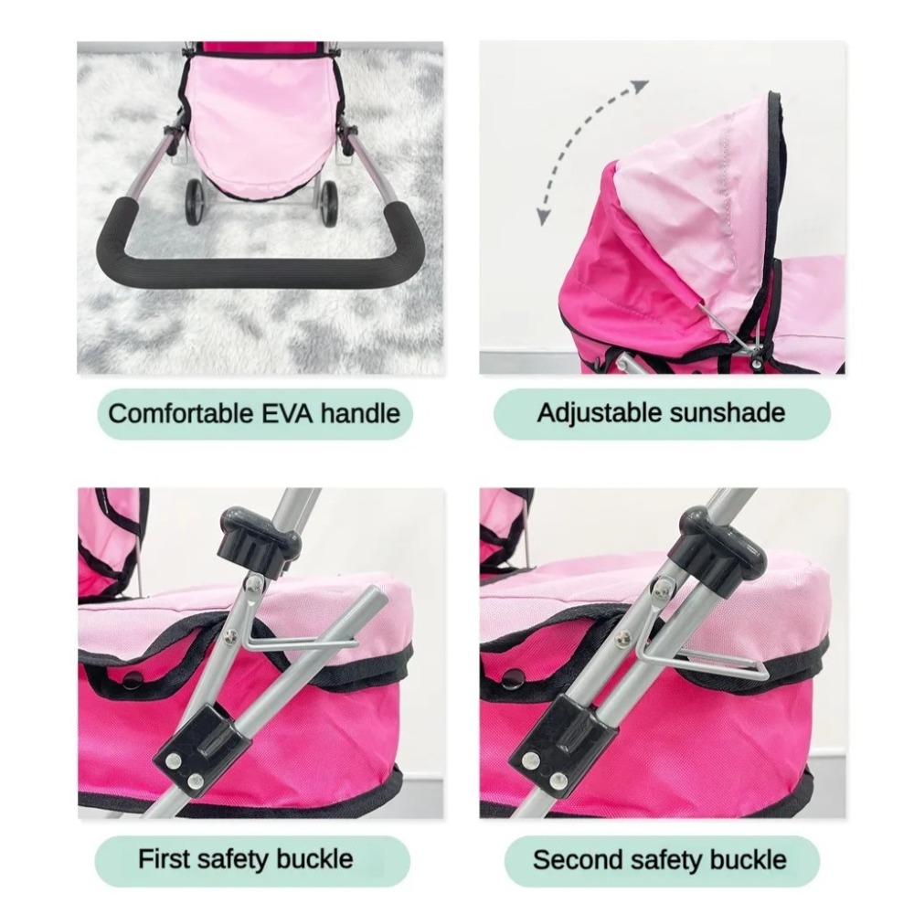 Doll Stroller for Kids Foldabl - Lightweight Foldable Baby Stroller Compact ulasan dan harga